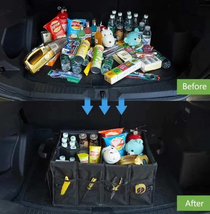 Large Foldable Car Trunk Organizer