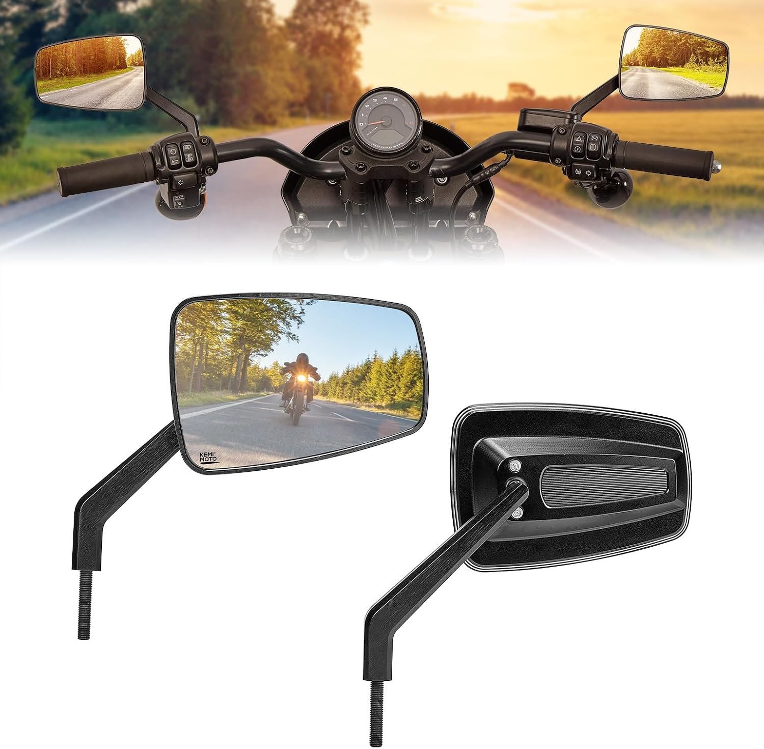 Rickshaw Side Mirrors Pair