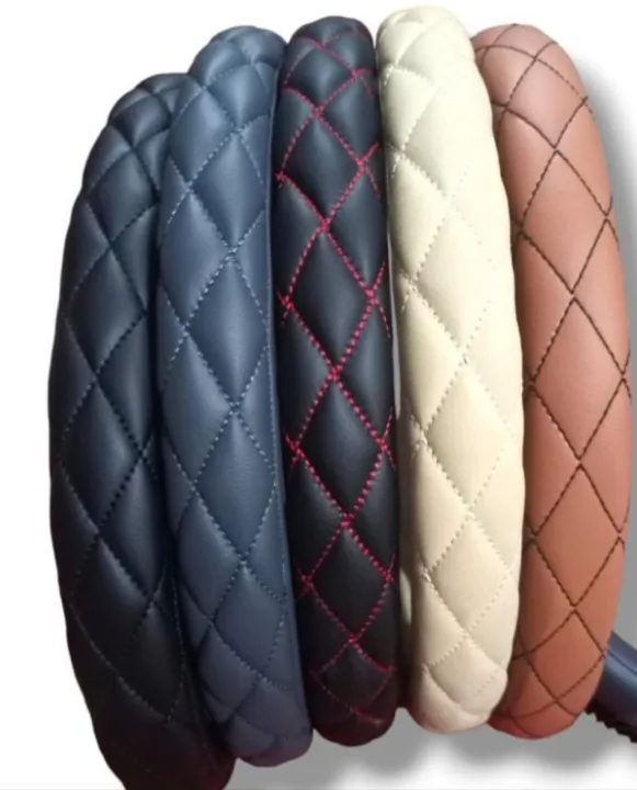Quilted Steering Wheel Cover - Universal Fit